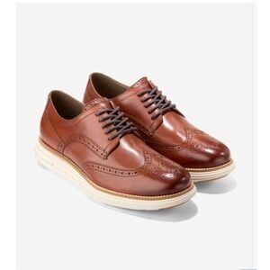 NEW! Cole Haan Men's ØriginalGrand Remastered Wingtip Oxfords Brown Sz 8M $180